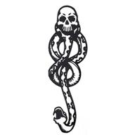 🐍 cokohappy 10 sheets dark mark mamba snake temporary tattoos for costume parties - magic death eaters-inspired logo