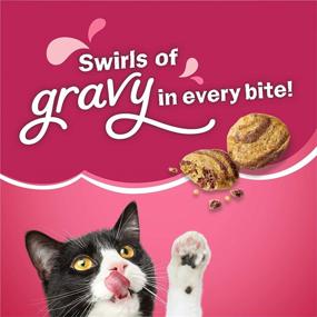 img 1 attached to 🐱 22 lb Bag of Purina Friskies Dry Cat Food, Gravy Swirlers
