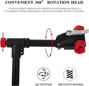 img 1 attached to 🚴 Unisky Bike Repair Stand – Foldable Maintenance Rack with Quick Release, Portable & Height Adjustable Bicycle Mechanics Workstand (Max 66LBS)