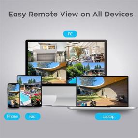 img 2 attached to 3MP Dual WiFi Audio Camera: xmartO AC Powered Home Security Camera System with 4X 3MP Wireless Outdoor Cameras - Ideal for Home and Business Surveillance (Dual WiFi in NVR, 1TB Hard Disk Version)