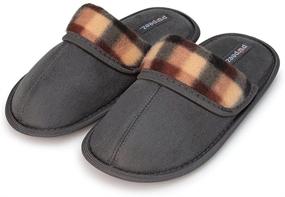 img 4 attached to 👟 Boys' Classic Comfort Scuff Slipper Shoes by Pupeez – Perfect Slippers