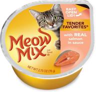 meow mix tender favorites salmon cats логотип