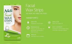 img 1 attached to 🌸 Nad's Facial Wax Strips, Unscented, 24 Count (Pack of 2) - Enhanced SEO