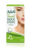 🌸 nad's facial wax strips, unscented, 24 count (pack of 2) - enhanced seo logo