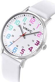 img 3 attached to ⌚ Medical Student and Doctor VAVC Nurse Watch with Second Hand and 24 Hour Display for Women - Easy to Read Wristwatch