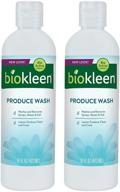 🌿 biokleen eco-friendly natural produce wash - pack of 2 - safely cleans vegetables, fruits, and grocery produce logo