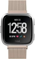 📿 yutior metal bands: stylish stainless steel replacements for fitbit versa 2 / lite / se smartwatch - available in black, champagne, rose gold, and silver logo