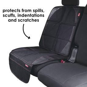 img 1 attached to 🚗 Diono Ultra Mat Pack Full Size Car Seat Protectors – Crash Tested Premium Ultra Thick Padding, Durable & Water Resistant – Includes 3 Mesh Storage Pockets