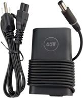 💻 dell laptop charger 65w ac power adapter (19.5v 3.34a) - ha65nm130 da65nm130 hk65nm130 la65nm130 logo