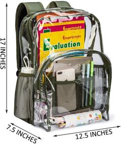 img 3 attached to 🎒 Transparent Reinforced Workplace Backpacks for Kids - Vorspack Backpacks