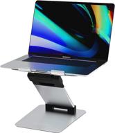 obvus solutions adjustable laptop tower stand: award-winning solution for quick sitting to standing conversion, relieve back and neck pain, usa designed logo
