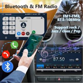 img 2 attached to 🚗 Автомагнитола на базе Android с высоким разрешением 10,1 дюйма, с GPS-навигацией, WiFi, Bluetooth и камерой заднего вида