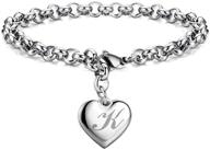 💎 stylish stainless alphabet girls' chili jewelry bracelets – a perfect symbol of expression logo