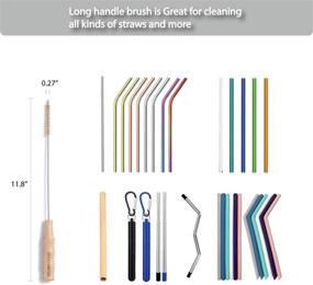 img 2 attached to HELLO NATURE 4Pcs Long Handle Bottle Cleaning Brush Set: Sustainable, Biodegradable, and Plastic-Free Brushes for Zero-Waste Living