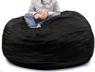 🪑 premium washable bean bag chair cover (no beans) for stuffed animal storage - organize kids' plush toys or memory foam with sturdy large opening zipper logo