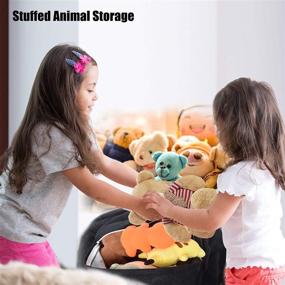 img 1 attached to 🪑 Premium Washable Bean Bag Chair Cover (No Beans) for Stuffed Animal Storage - Organize Kids' Plush Toys or Memory Foam with Sturdy Large Opening Zipper