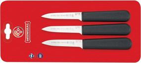 img 1 attached to 🔪 Mundial SC5601-3 3.25-inch Chef's Style Paring Knife Collection, Set of 3, Black