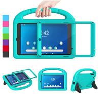 📱 premium ledniceker kids case for walmart onn 8” tablet - shockproof, lightweight, turquoise logo