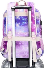 img 2 attached to 🎒 Vintage Backpacks with Charging Function - Retro Bookbags with Power Charging Feature