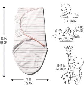 img 2 attached to Bum Chicoo Newborn Baby Swaddle Wrap: 3-Pack Velcro Swaddle Wrap, Pure Organic Cotton, for 0-3 Months Baby