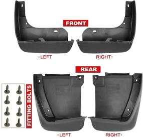 img 3 attached to A-Premium Splash Guards Mud Flaps Mudguards for Honda Accord 2003-2007 Sedan (Front & Rear 4-PC) - Not Compatible with Side Skirts