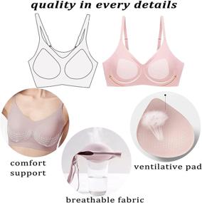 img 2 attached to 👙 PRETTYWELL Cross Back Bralettes: Comfortable & Adjustable Women's Clothing for Lingerie, Sleep & Lounge