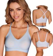 👙 prettywell cross back bralettes: comfortable & adjustable women's clothing for lingerie, sleep & lounge logo