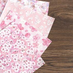 img 3 attached to 🌸 Authentic Japanese Chiyogami Origami Paper: Beautiful Sakura Designs, 4 Variations, Made in Japan