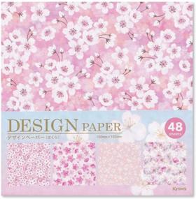 img 4 attached to 🌸 Authentic Japanese Chiyogami Origami Paper: Beautiful Sakura Designs, 4 Variations, Made in Japan