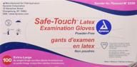 🧤 safetouch x-large powder-free latex exam gloves - non-sterile (100/box) logo