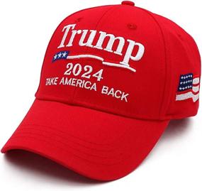 img 3 attached to Trump 2020 Hat American Adjustable Sports & Fitness