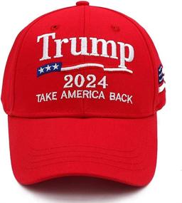 img 4 attached to Trump 2020 Hat American Adjustable Sports & Fitness