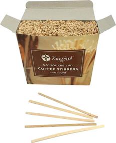 img 2 attached to KingSeal Natural Coffee Stirrers Sticks Food Service Equipment & Supplies