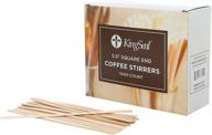 kingseal natural coffee stirrers sticks food service equipment & supplies logo