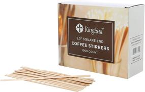 img 4 attached to KingSeal Natural Coffee Stirrers Sticks Food Service Equipment & Supplies