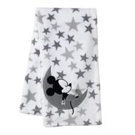 🐭 одеяло для младенца lambs & ivy mickey mouse белого цвета - 30x40 дюймов (1 штука) логотип