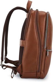 img 2 attached to 🎒 Stylish and Functional Samsonite Classic Leather Backpack in Brown