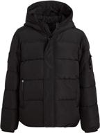 🧥 canada weather gear boys' winter coat – quilted bubble puffer ski jacket (size: 4-20) - warm and stylish outerwear for boys logo