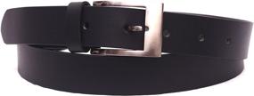 img 1 attached to Men's Genuine Leather Dress Belts with Buckle - Optimized Accessories and Belts