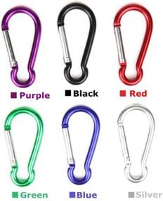 img 3 attached to 🔒 Versatile Shimmery Assorted Colors 2" Aluminum Locking Carabiner: Ideal for Home, RV, Camping, Fishing, Hiking, and More!