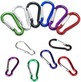 img 1 attached to 🔒 Versatile Shimmery Assorted Colors 2" Aluminum Locking Carabiner: Ideal for Home, RV, Camping, Fishing, Hiking, and More!