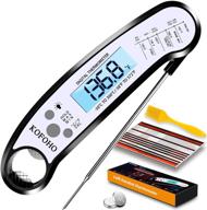 🌡️ kofoho waterproof digital meat thermometer - instant read kitchen cooking food candy thermometer with foldable probe, backlight, and magnet - perfect for meat, oil deep frying, baking, grilling, bbq logo