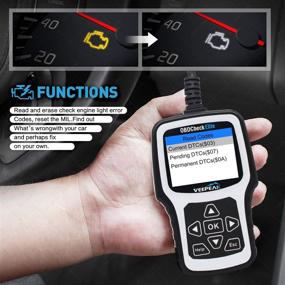 img 3 attached to 🚗 Veepeak OBD2 Сканер Чтения Кодов Ошибок Двигателя: Элитное Автомобильное Диагностическое Средство с Кейсом для Переноски