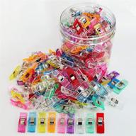 🧵 otylzto sewing clips: 100 pcs in plastic box | premium quilting clips for crafting tools | assorted colors logo