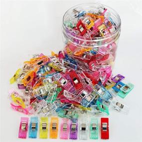 img 2 attached to 🧵 Otylzto Sewing Clips: 100 Pcs in Plastic Box | Premium Quilting Clips for Crafting Tools | Assorted Colors