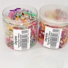 img 1 attached to 🧵 Otylzto Sewing Clips: 100 Pcs in Plastic Box | Premium Quilting Clips for Crafting Tools | Assorted Colors