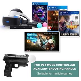 img 3 attached to 🎮 Sony PS4 VR MOVE Somatosensory Handle Light Gun - Perfect for PS VR! Compatible with PS3/PS4 Move Somatosensory Controller - a Must-Have PSVR Accessory for Football Enthusiasts