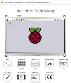 img 1 attached to 📺 Waveshare 10,1-дюймовый HDMI LCD с сенсорным экраном с сопротивлением 1024x600 с высоким разрешением для Raspberry Pi 4 Zero/A+/B/B+/2 B/3 Model B - Улучшенный SEO