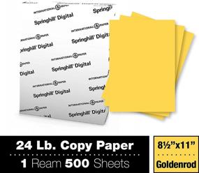 img 3 attached to 📄 Goldenrod Copy Paper - Springhill 8.5” x 11”, 24lb Bond/60lb Text, 89gsm, 500 Sheets (1 Ream) – Smooth Finish Colored Printer Paper – Versatile & Flexible Computer Paper – 024037R