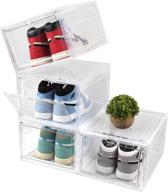 u lian plastic stackable containers sneakers logo